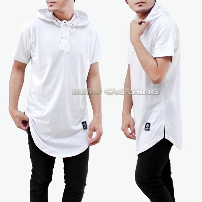 Gambar Dijual Kaos Kurta Hoodie Pria Original Kmo Clothing Cotton Tbk - Putih, M dari TokoIftinah undefined Tokopedia