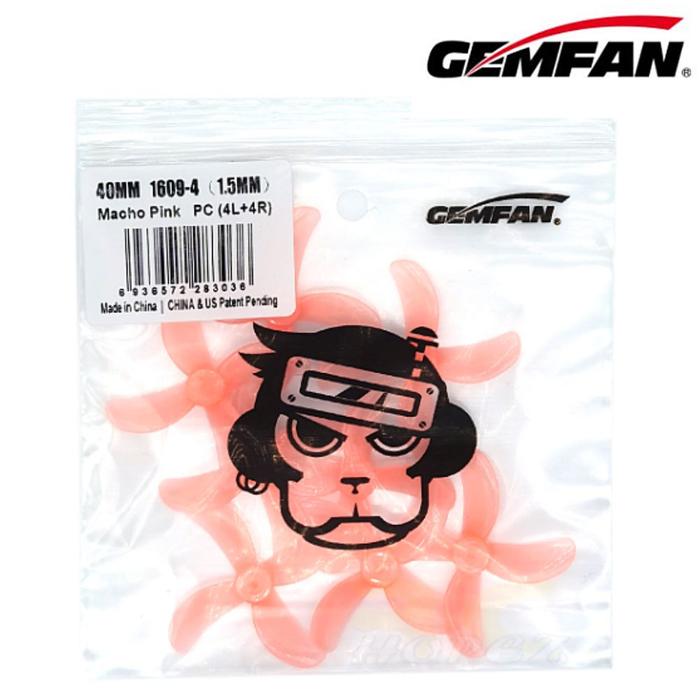 Gambar Gemfan 1609 40mm 4-Blade 1mm 1.5mm shaft Propeller for FPV Drones - 1.5mm MachoPink dari justShopIt undefined Tokopedia