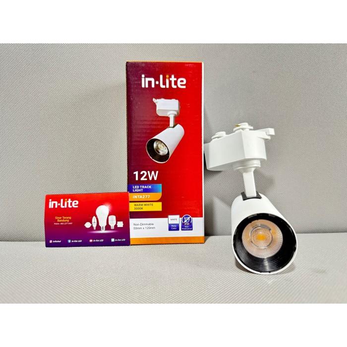 Gambar LAMPU LED REL TRACK LIGHT INLITE 12W 12 WATT - INTA277 - 4000K, BLACK - 4000K, BLACK dari Gallery Lampu undefined Tokopedia