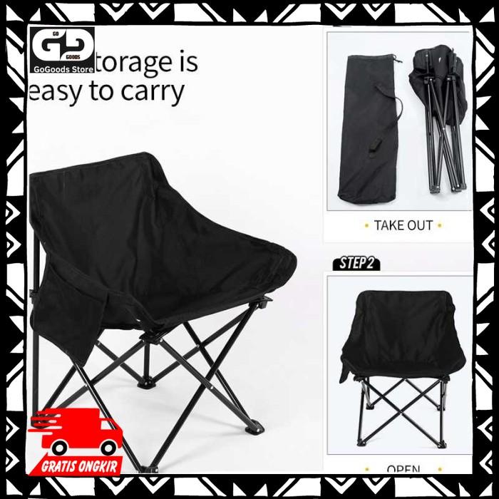 Gambar Kursi Lipat Outdoor Mancing Camping Kain Oxford 600D dari GoGoodsIDS undefined Tokopedia