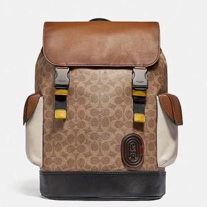 Gambar Tas 𝕮õàçꃅ 89080 Rivington Backpack In Signature Khaki Multi dari Fashion Top Global undefined Tokopedia