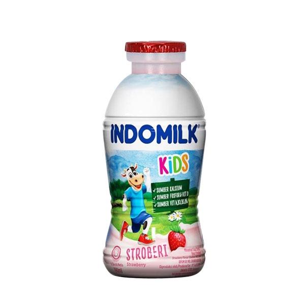 Gambar INDOMILK UHT STRAWBERRY 190 ML - SUSU dari Tokokousputih undefined Tokopedia