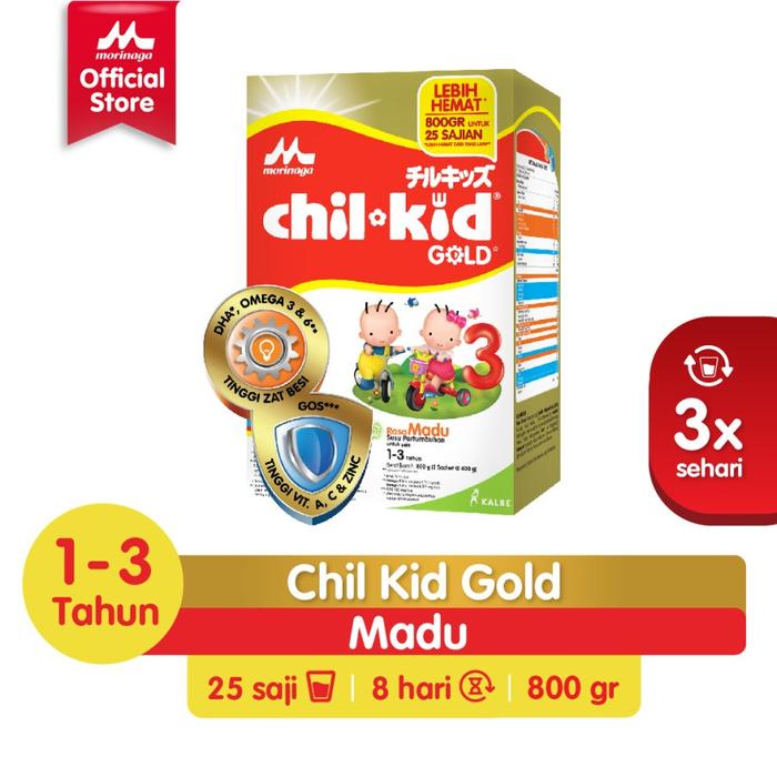 Gambar Morinaga Chilkid Gold / Chil Kid Reguler 780Gr Vanilla-Madu 0Ri 100% dari difaofficial TM undefined Tokopedia
