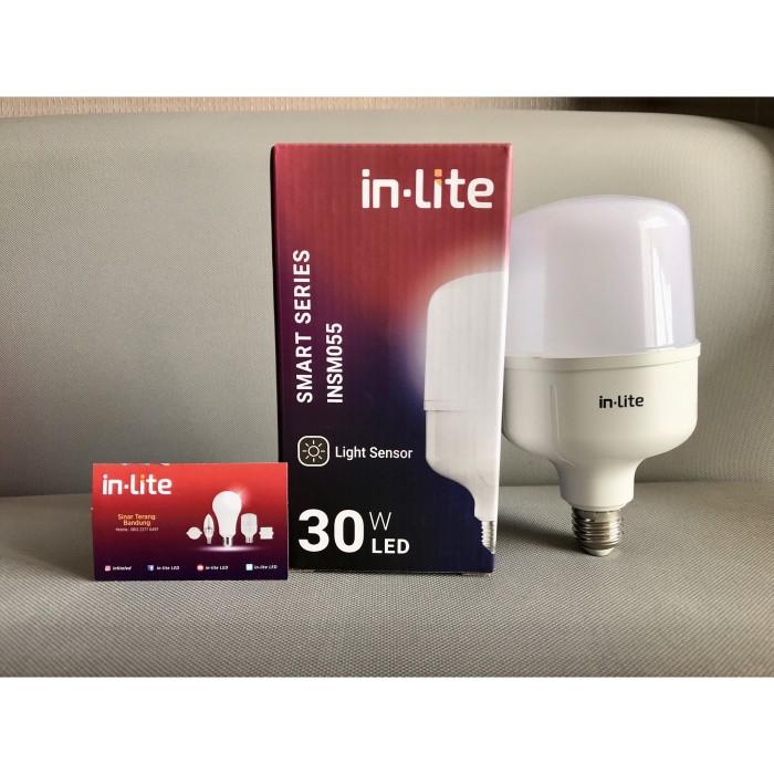 Gambar LAMPU LED CAPSULE SENSOR CAHAYA INLITE 30W 30 WATT - INSM055 - Putih - Putih dari Gallery Lampu undefined Tokopedia