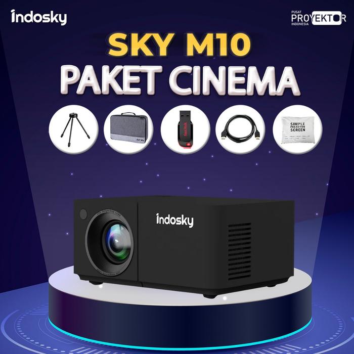 Gambar PPI - Indosky Sky M10 Projector 200 ANSI Lumens Decode 1080p - Cinema dari grell sop undefined Tokopedia