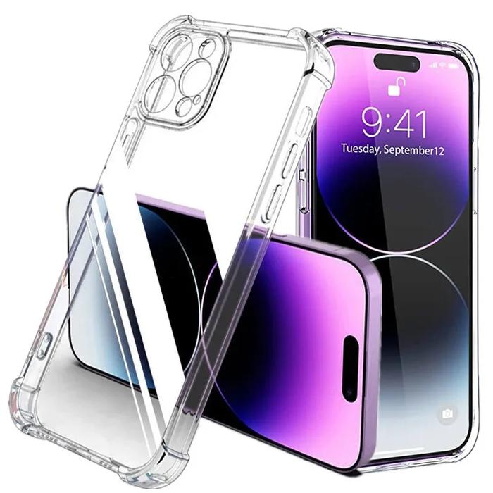 Gambar Shockproof Silicone Clear Phone Case for IPhone 12 13 11 14 Pro Max dari TokoUmayah66 undefined Tokopedia