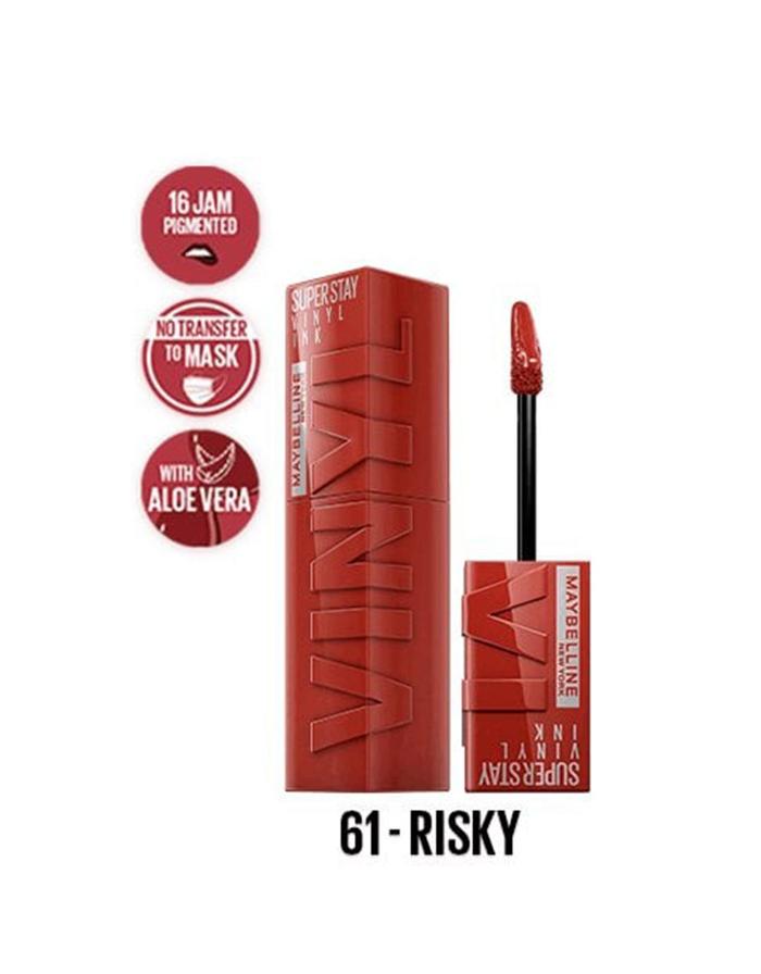 Gambar Maybelline Superstay Vinyl Ink Lip Cream 61 Risky 117715171 dari Matahari Official undefined Tokopedia