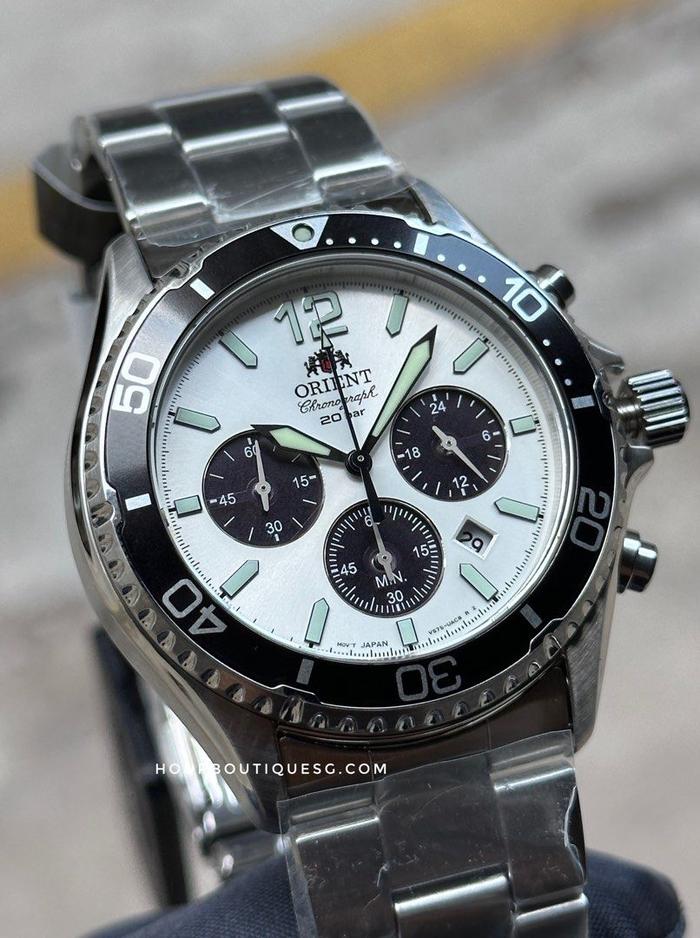 Jual Obral Brand New Orient Kamasu Solar Powered Sapphire Crystal