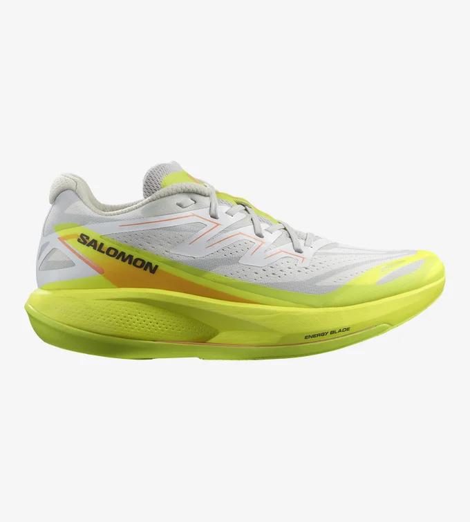 Gambar SEPATU RUNNING/LARI SALOMON PHANTASM 2 - WHITE/SAFETY YELLOW/METAL - 85 dari RANK SPORTS undefined Tokopedia