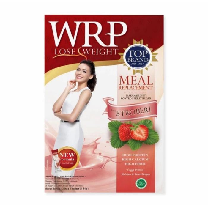 Gambar (Dznt) Wrp Meal Replacement Lose Weight Cokelat/Kopi/Mocha/Strawberry - Strawberry, L dari Dezint undefined Tokopedia