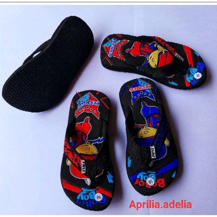 Gambar PRODUK TERBARU! MURAH!!! Sandal anak laki karakter boboiboy asli dari kucingtr undefined Tokopedia