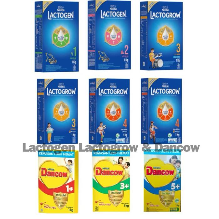 Gambar LACTOGEN 1 & 2 1kg / LACTOGROW 3&4 1kg ( 0-6 & 6 - 12 bulan ) COD dari enungg560 undefined Tokopedia