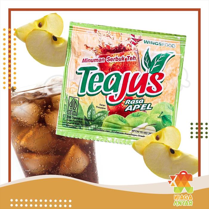 Gambar NA TEAJUS Minuman Serbuk Teh Sachet Satuan / Tea Jus Bubuk Instan - APEL dari Niaga Anyar Online Shop undefined Tokopedia