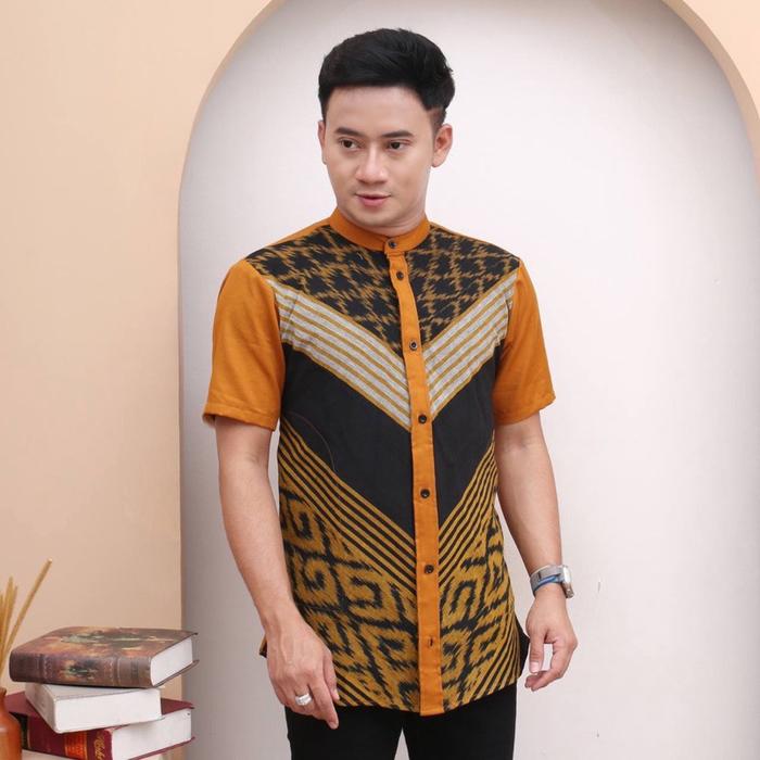 Gambar BAJU BATIK COUPLE DRESS SARIMBIT KEMEJA TENUT ETNIK KONDANGAN PESTA - Koko Sulaiman, XL dari ponokawanbatik undefined Tokopedia