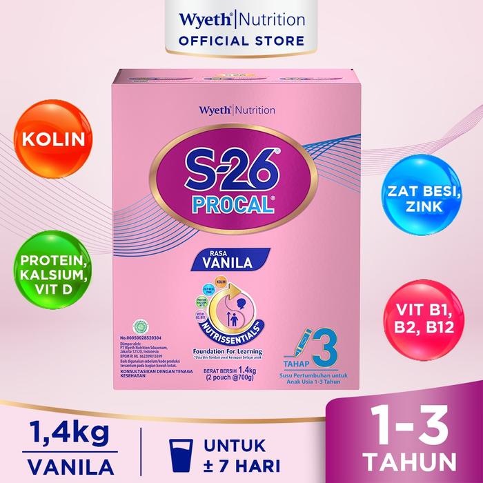 Gambar S-26 Procal Tahap 3 Vanila Susu Pertumbuhan Anak Usia 1-3 Tahun, Kotak dari enungg560 undefined Tokopedia