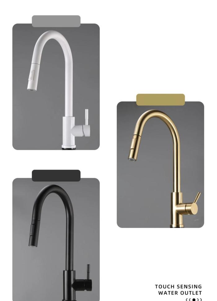 Gambar Water-Tap Faucet Kitchen Home Faucet Basin Pull-Out Rotate Cold And dari wackadoodle undefined Tokopedia