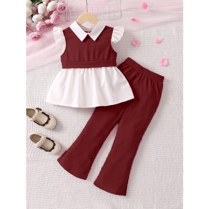 Gambar IL - Setelan Anak Hansa / One Set Anak Perempuan - MAROON, 2 dari Wiwik_ olshop undefined Tokopedia