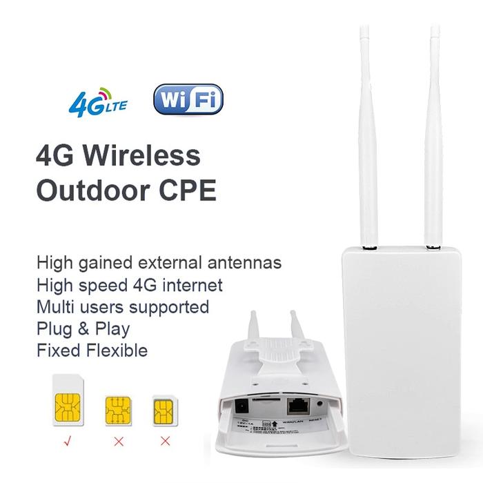 Gambar Outdoor Waterproof Networking Wps Usb 4G Wifi Router With Sim Card dari windbag undefined Tokopedia