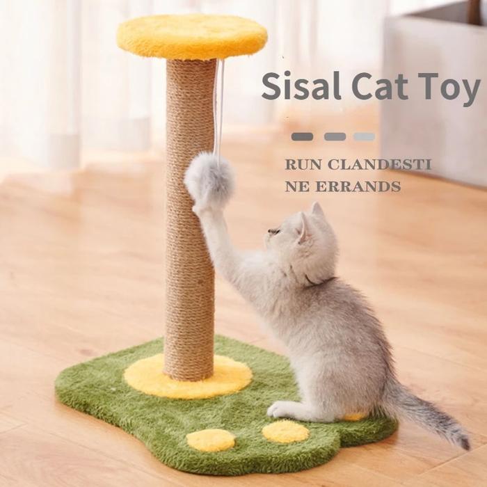 Gambar Natural Sisal Cat Scratching Post Pet Supplies Interactive Cat Toy dari verve store1 undefined Tokopedia