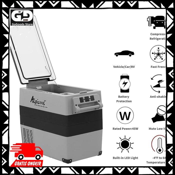Kulkas Portable Mobil Mini Fridge Freezer 55L 45W Hitam CF55 Alpicool di  Gogoodsids Tokopedia