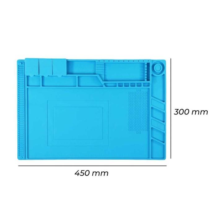 Gambar Alas untuk service hp / elektronik Silicone Soldering / Matras Solder - 450 x 300 mm dari GoGoodsIDS undefined Tokopedia