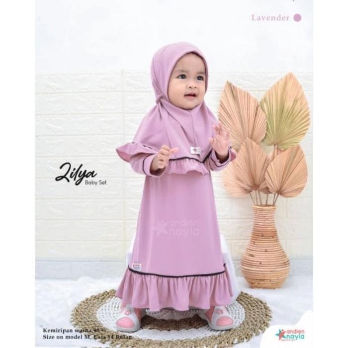Gambar Gamis Anak Usia 1-2 Th Terbaru Ziliya SyarI Kids Muslimah Set Hijab - Lavender, 1-2 tahun dari razzaqjaya undefined Tokopedia
