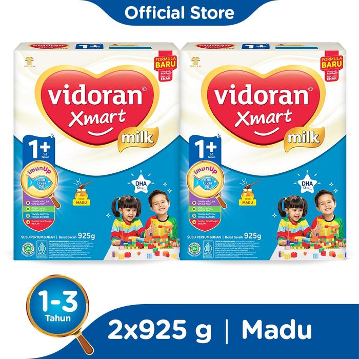 Gambar Vidoran Xmart 1+ Imun Up Susu Formula All Variant [925 g] / 2pcs - Exp dari enungg560 undefined Tokopedia