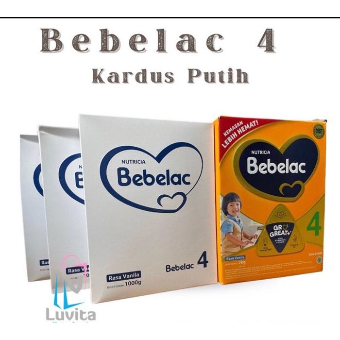 Gambar Bebelac 3 & 4 1000 gr dus PUTIH (Luvita.co) dari enungg560 undefined Tokopedia