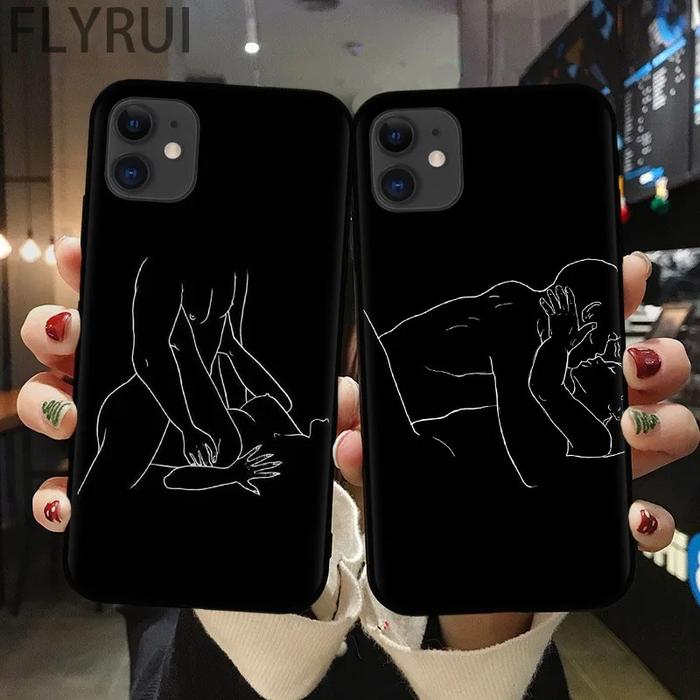 Gambar Abstract Line Sexy Couple Body Phone Case For iPhone 11 12 13 14 Pro dari GlosirAmangUnyanStroree55 undefined Tokopedia