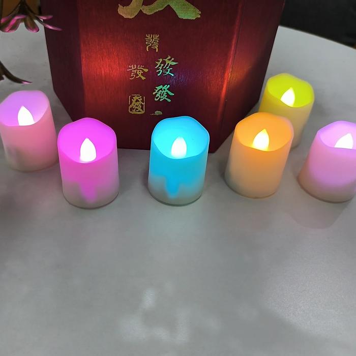 Gambar Usb Rechargeable Candles Timer Remote Colorful Led Electric Candle dari willy-nilly86 undefined Tokopedia