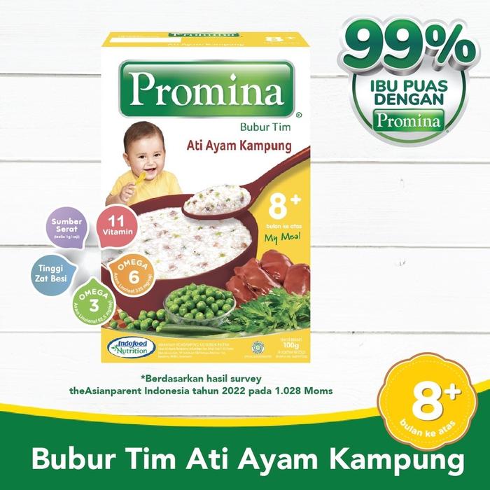 Gambar PROMINA Bubur Tim Bayi Salmon / Ati Ayam Kampung / Daging Brokoli - Tim Ati Ayam Kampung dari ANINDHITA Mom and Baby undefined Tokopedia