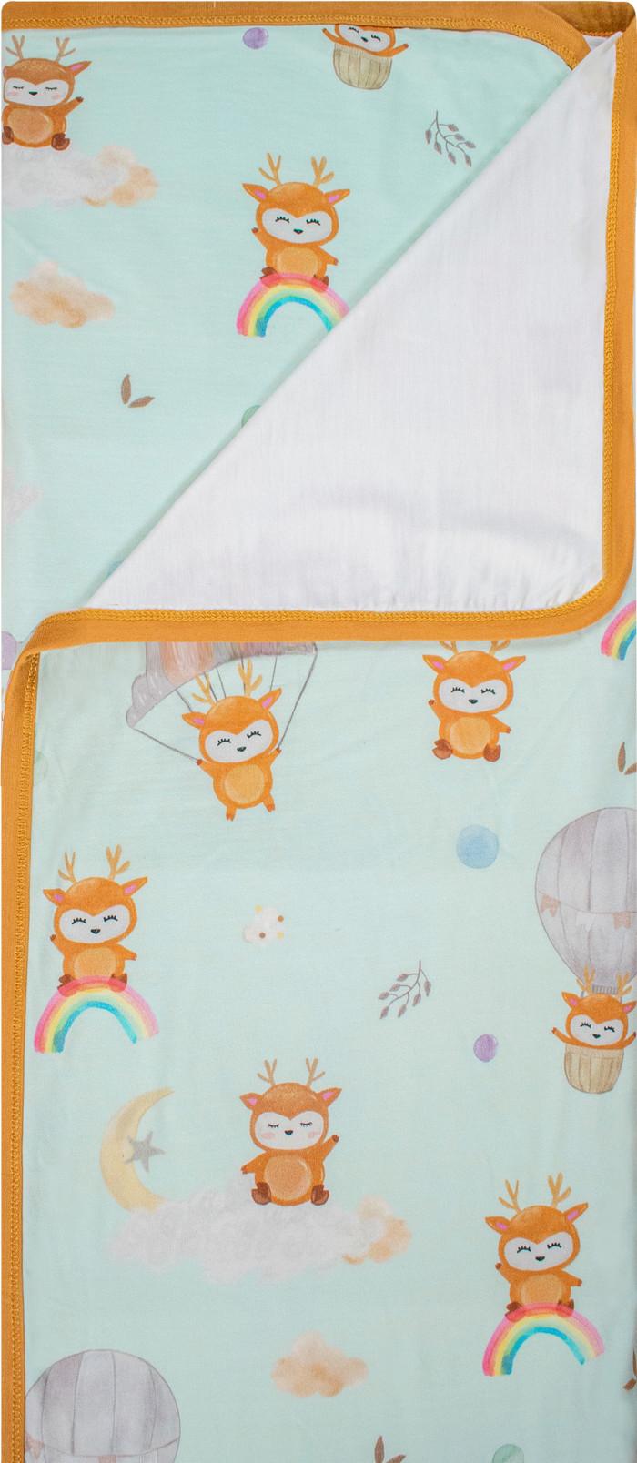 Gambar PTR Selimut Hikarusa Tencel Double Layer Blanket - Sky Deer Mint, 80*100cm dari Andryano SP undefined Tokopedia