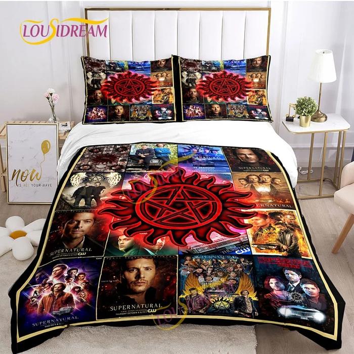 Gambar Printed Supernatural Bedding Set Sam Winchester & Dean Winchester dari Achilles Stores undefined Tokopedia