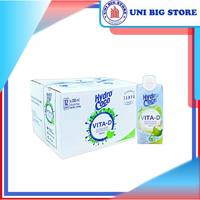 Gambar KAQ Hydro Coco Air Kelapa VITA D 330 ml x 12 pcs DUS dari Jeffrerly67 undefined Tokopedia