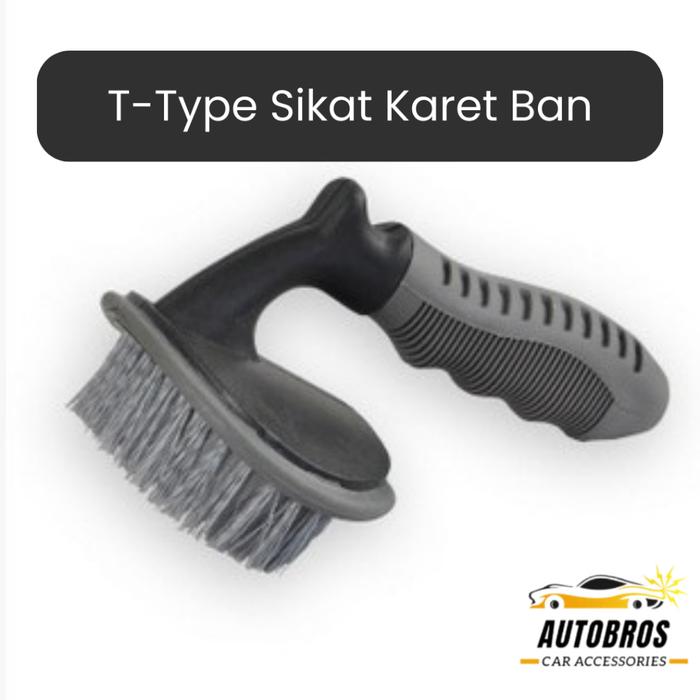 Gambar Sikat Karet Velg Ban Mobil Motor Sepeda Aksesoris Otomotif Brush Bristles AutoBros - T-type Sikat Ba dari AutoBros undefined Tokopedia