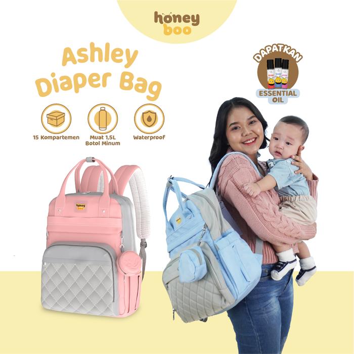 Gambar Honey Boo - Ashley Diaper Bag Tas H0I1 Diaper Bag kualitas premium b dari GELORA99 SHOP undefined Tokopedia