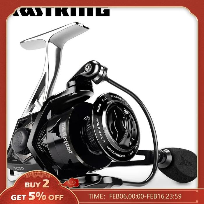 Gambar KastKing Megatron Spinning Fishing Reel 18KG Max Drag 7+1 Ball dari tikastoreq undefined Tokopedia