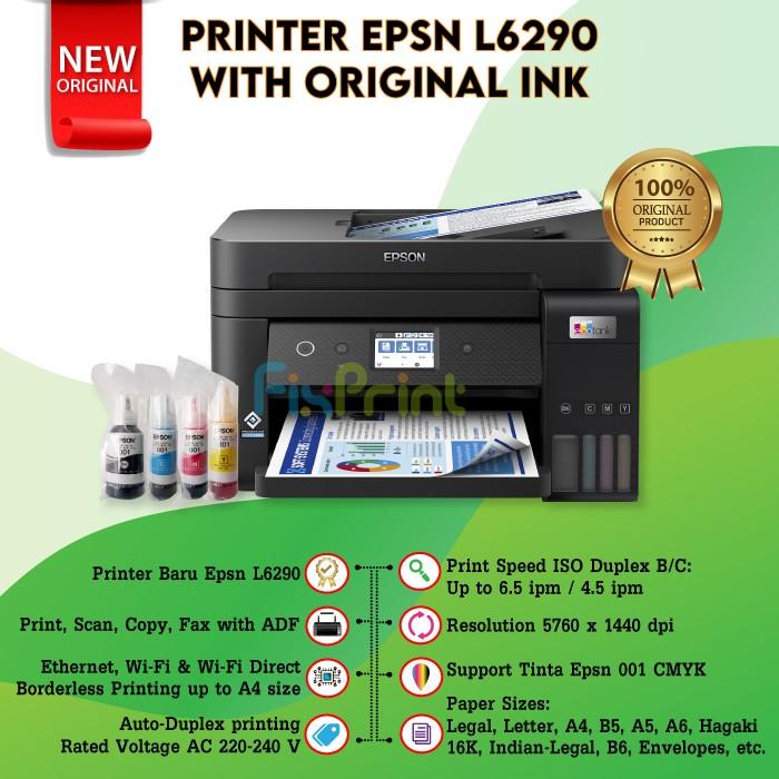 Gambar Printer Epson L6290 All in One A4 Wi-Fi Duplex L6260 Garansi Resmi - EPSON L6290, Original Ink dari FixPrint Semarang undefined Tokopedia