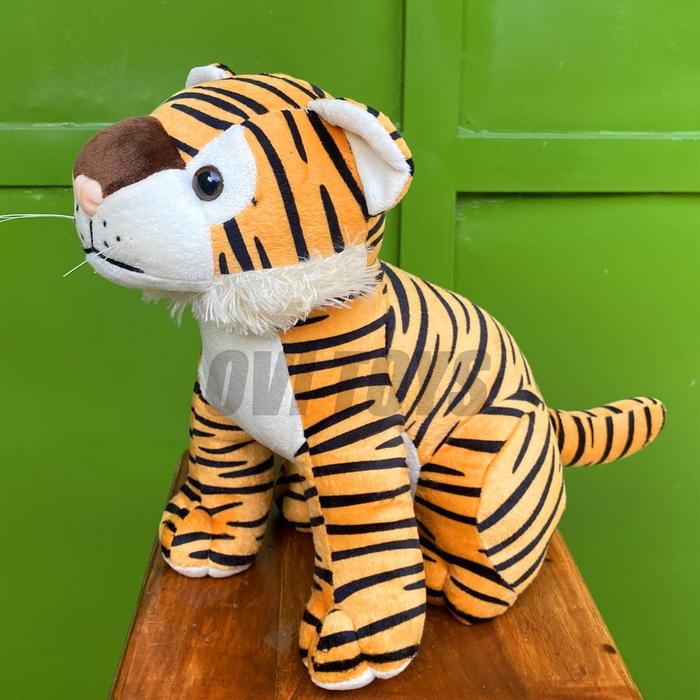 Gambar Ada!!! Boneka Macan Tiger Harimau Panjang 40cm bahan lembut Berlabel - macan dari Anandhaaa undefined Tokopedia