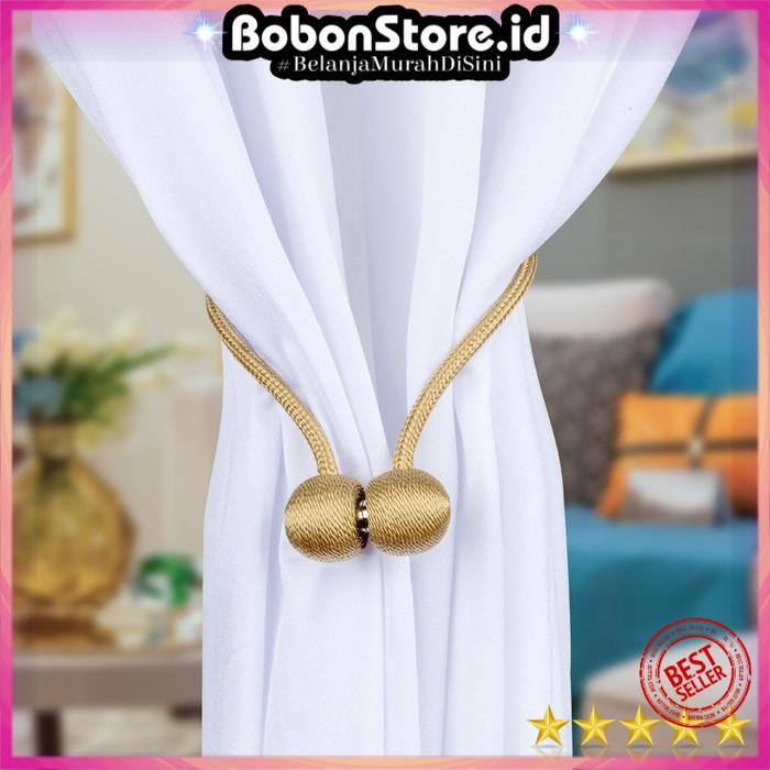 Gambar Tali Pengikat Tirai Gorden Magnetic Curtain Clip - A66 - Golden dari aniscell7 undefined Tokopedia