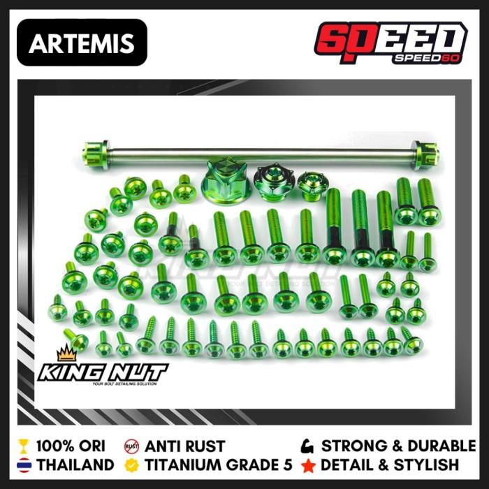 Gambar Baut Full Set RX King Titanium Probolt Grade 5 King Nut - Artemis dari Speed60SBYofficial undefined Tokopedia