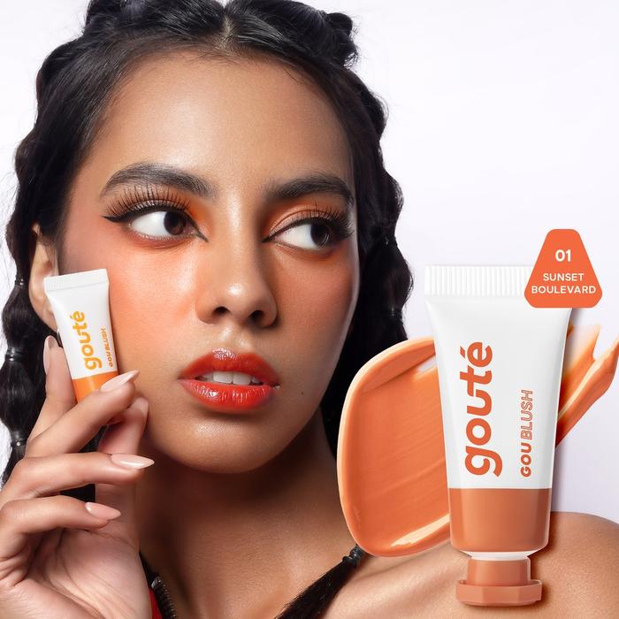 Gambar GOUTE gouté Goublush - All in One Cream Blush - 01 Sunset dari RITARA_NEW undefined Tokopedia