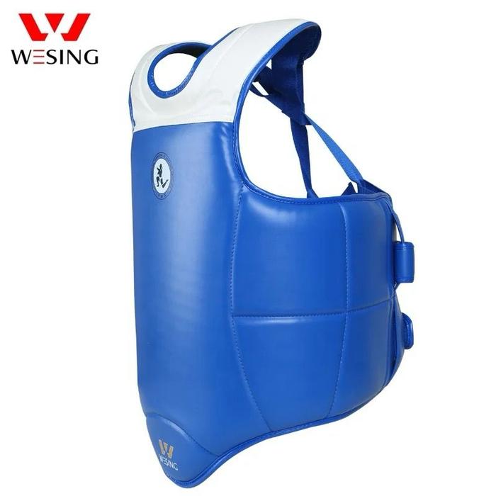 Gambar Body Protector Wesing IFMA APPROVED / Body protector muay thai - Biru, XL dari Jakarta Boxing INA undefined Tokopedia
