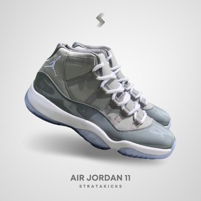 Jordan 11 Retro Cool Grey 378037-001 BNIB (Size 45 di Strata  Kicks Tokopedia