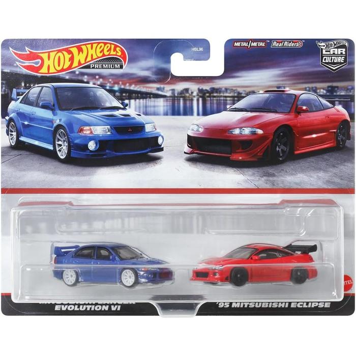 Gambar NEW Hot Wheels HKF59 Premium 2-Pack Mitsubishi Lancer Evolution VI / dari TOYSKING. undefined Tokopedia