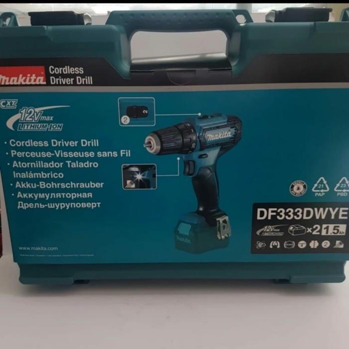 Makita Df333dwye Mesin Bor Batere 12v Df 333 Cordless Drill 12 Vo Best