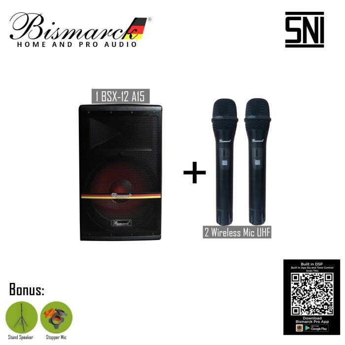 BSX12-A15 Active Speaker built in Wireless Microphone Speaker Mic  Speaker Mic di Musik Sound System Tokopedia