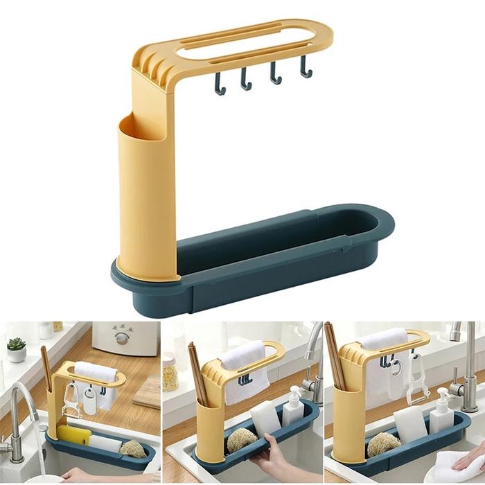 Gambar Kitchen Sink Telescopic Drain Rack Strong And Durable For Home, dari Sanuja st undefined Tokopedia