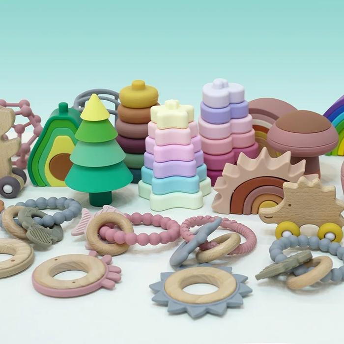 Gambar 1 Set Of Silicone Soft Building Blocks Bpa Free Baby Silicone Tee dari Toko Bakti1 undefined Tokopedia