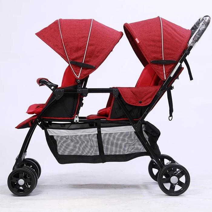 Gambar Twin Strollers Sit In Front Of And Behind The Stroller. The Baby dari Hanania Market9 undefined Tokopedia